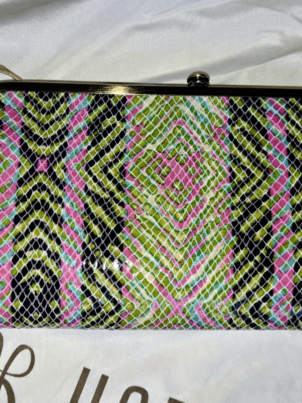 HOBO Multicolor Snake-Print Shoulder Tote with Matching Pouches 6pc Set - Picture 6 of 10
